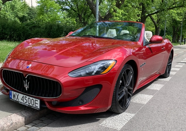 Maserati GranCabrio cena 299000 przebieg: 40700, rok produkcji 2015 z Warszawa małe 562